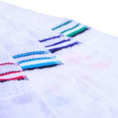 フェイスタオル ボーダー 平地付 日本製 泉州製 送料無料