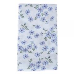 ガーゼ手ぬぐい ハンカチ 小花(ブルー) 日本製 和柄 送料無料