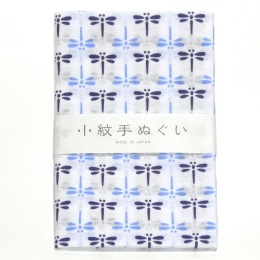 日本手ぬぐい 29 青とんぼ 小紋柄 てぬぐい 手拭い 和手拭い