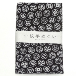 日本手ぬぐい 34 家紋 小紋柄 てぬぐい 手拭い 和手拭い